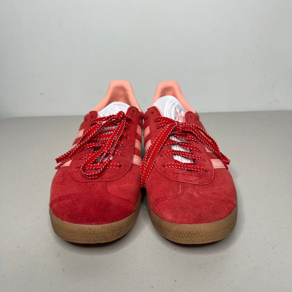 Adidas Originals Red & Pink Gazelle Sneakers Size 9 - Picture 7 of 10